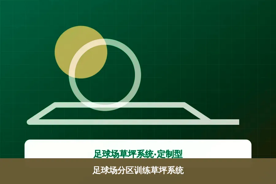 足球场分区训练草坪系统产品示意图